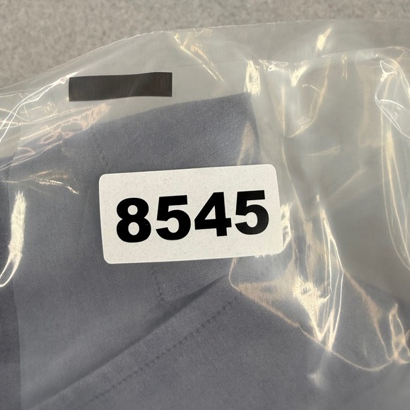 Teddy Stratford Shirt Mens 43 44 Blue Zip Front Button Down Long Sleeve Cotton - Picture 12 of 12